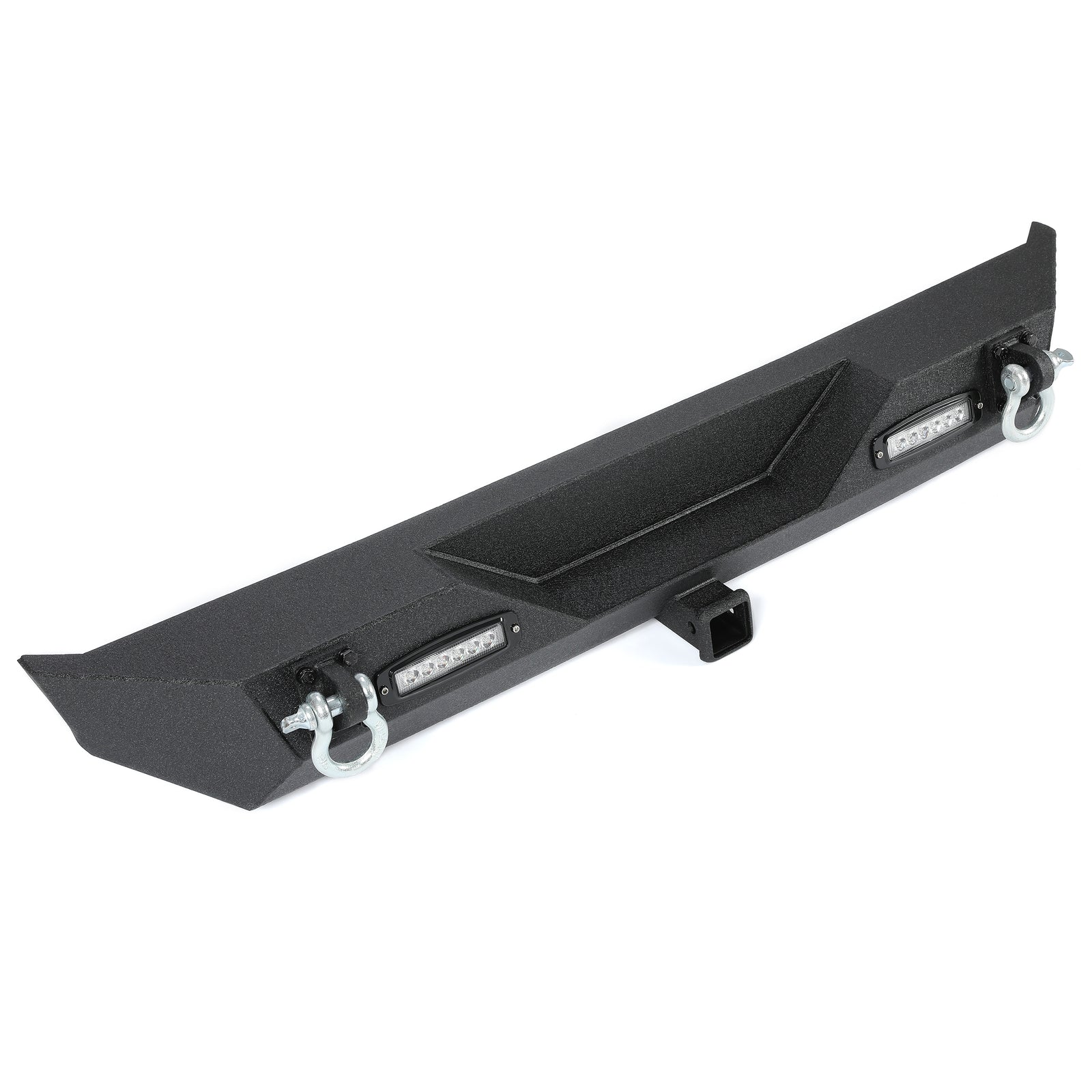 Rear Bumper W/Led Light D-Rings 2" Receiver Fit 87-06 Jeep Wrangler YJ TJ