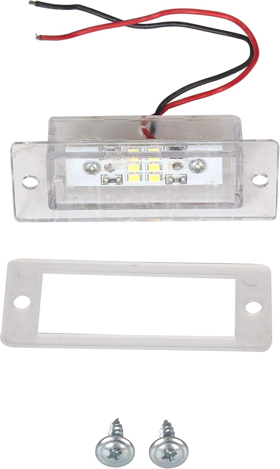 Rear Steel Roll Pan Bumper License Plate LED Light for 1999-2007 Chevy Silverado
