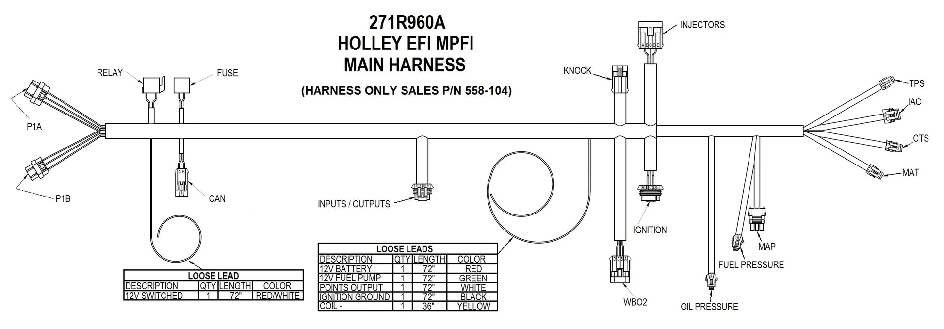 550-604N HP EFI ECU & Harness Kits