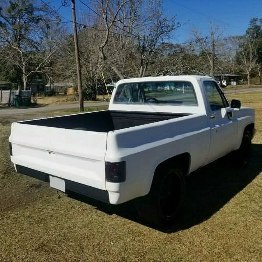Fleetside Rear Roll Pan 18 Gauge Steel for 1973-1987 Chevrolet C10 C20 C30 K10 K20 K30 Pickup with License Plate Holes Light Kit