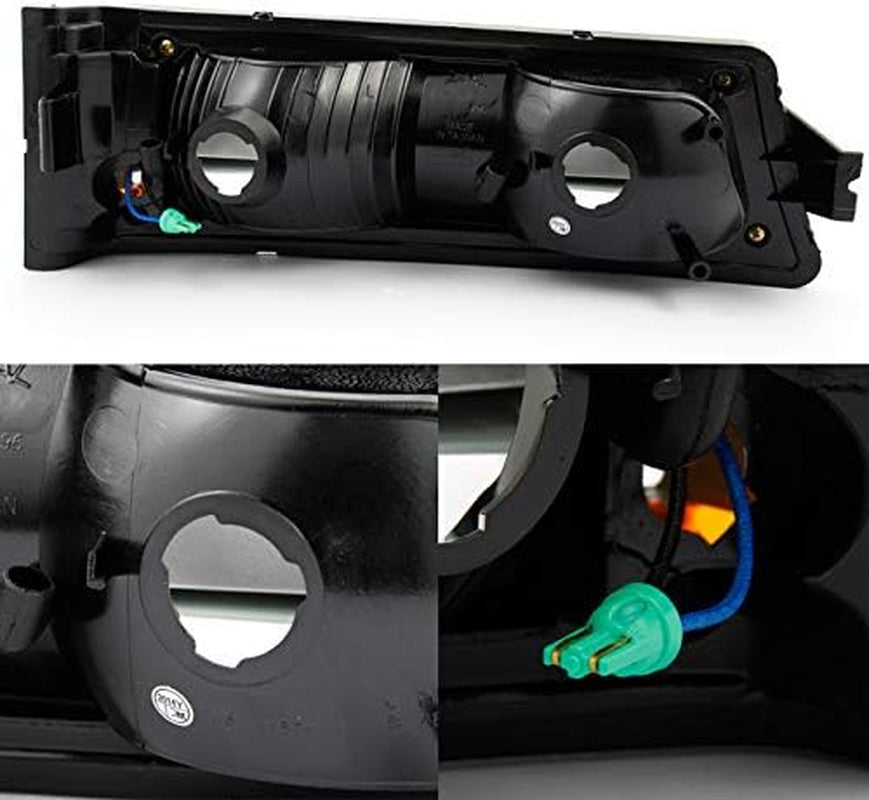 - for Chevy Silverado 1500 2500 3500 Avalanche LED Bumper Lights Turn Signal Lamps Smoke