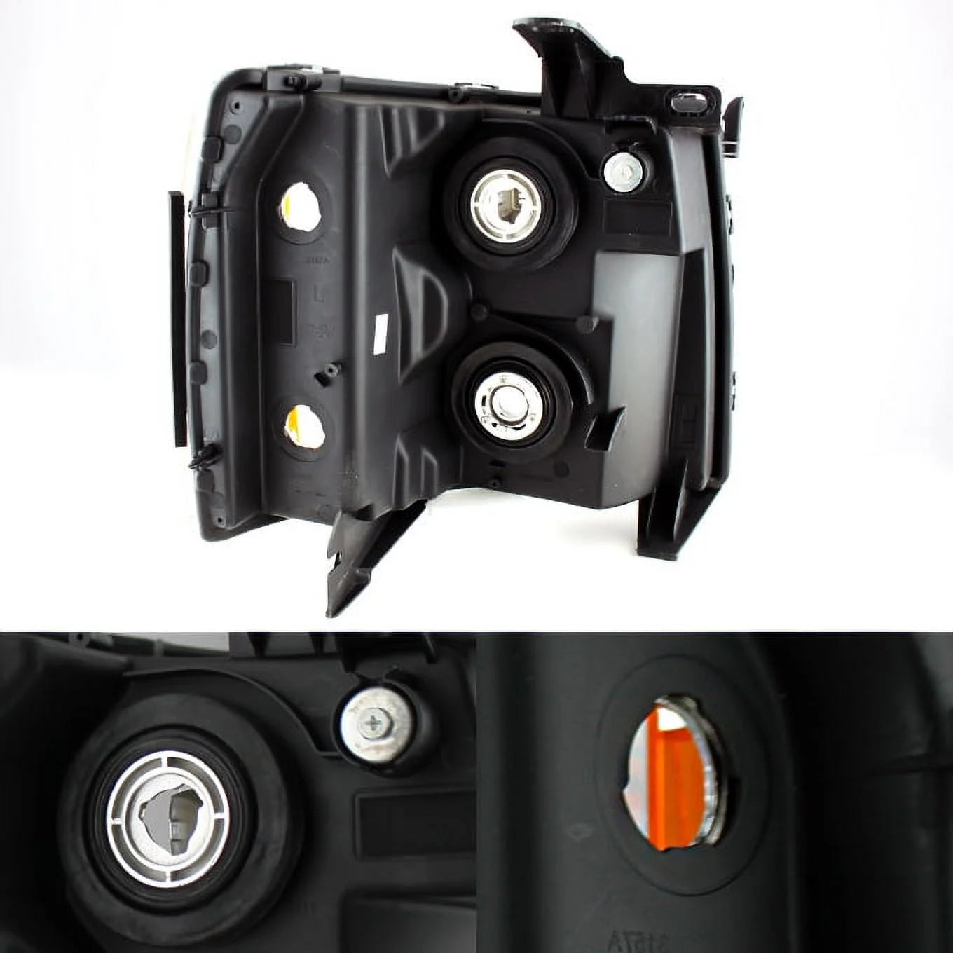 - for 07-13 Chevy Silverado Pickup Truck Chrome Headlight Front Lamp Driver Left Side Driect Replacement