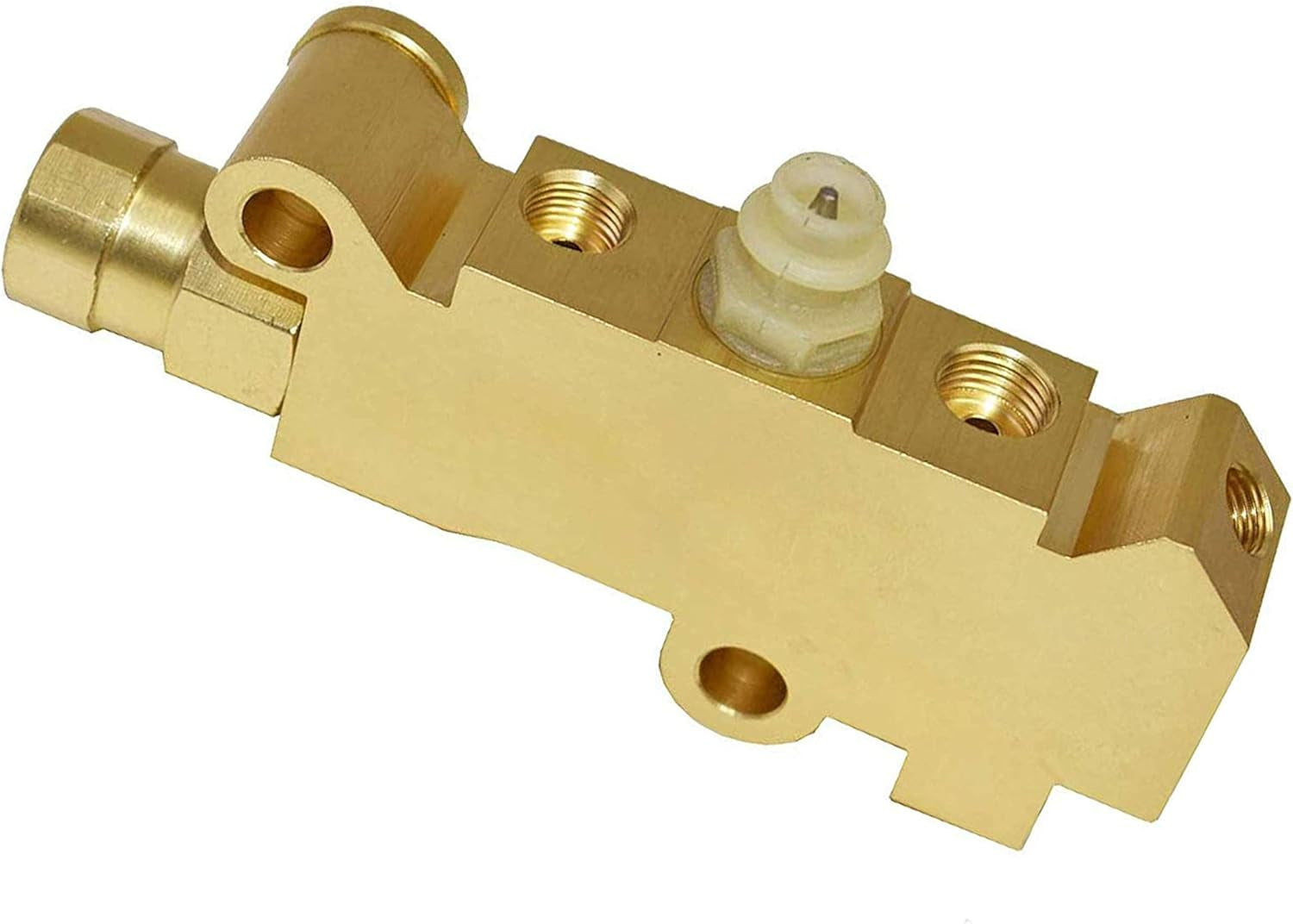Brake Proportioning Valve PV4 PV71 - Disc & Drum Proportioning Valve - Brass Finish Universal Fit - Heavy Duty Brass Construction - Compatible with Ford, Chevy & Mopar Models