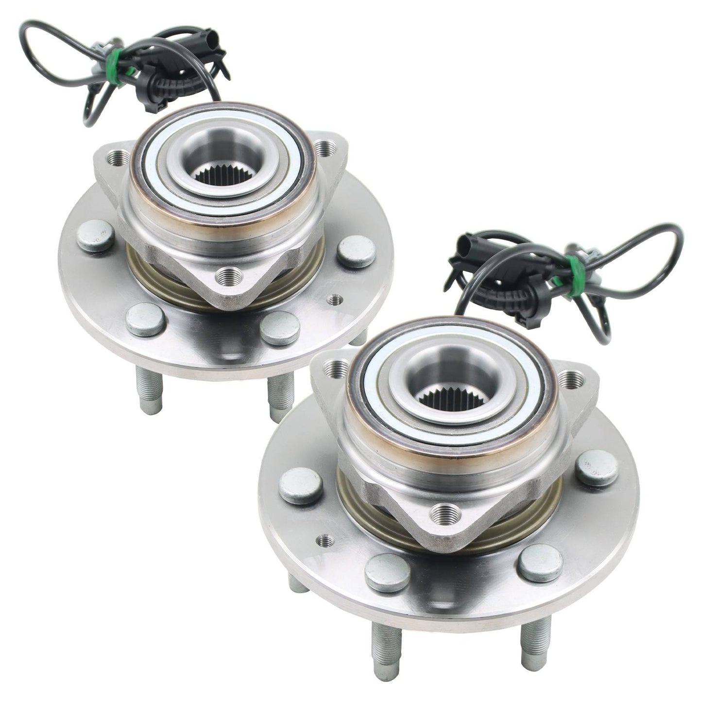Front Wheel Hub Bearings Pair 2 for Chevy Silverado 1500 Tahoe GMC Sierra 1500