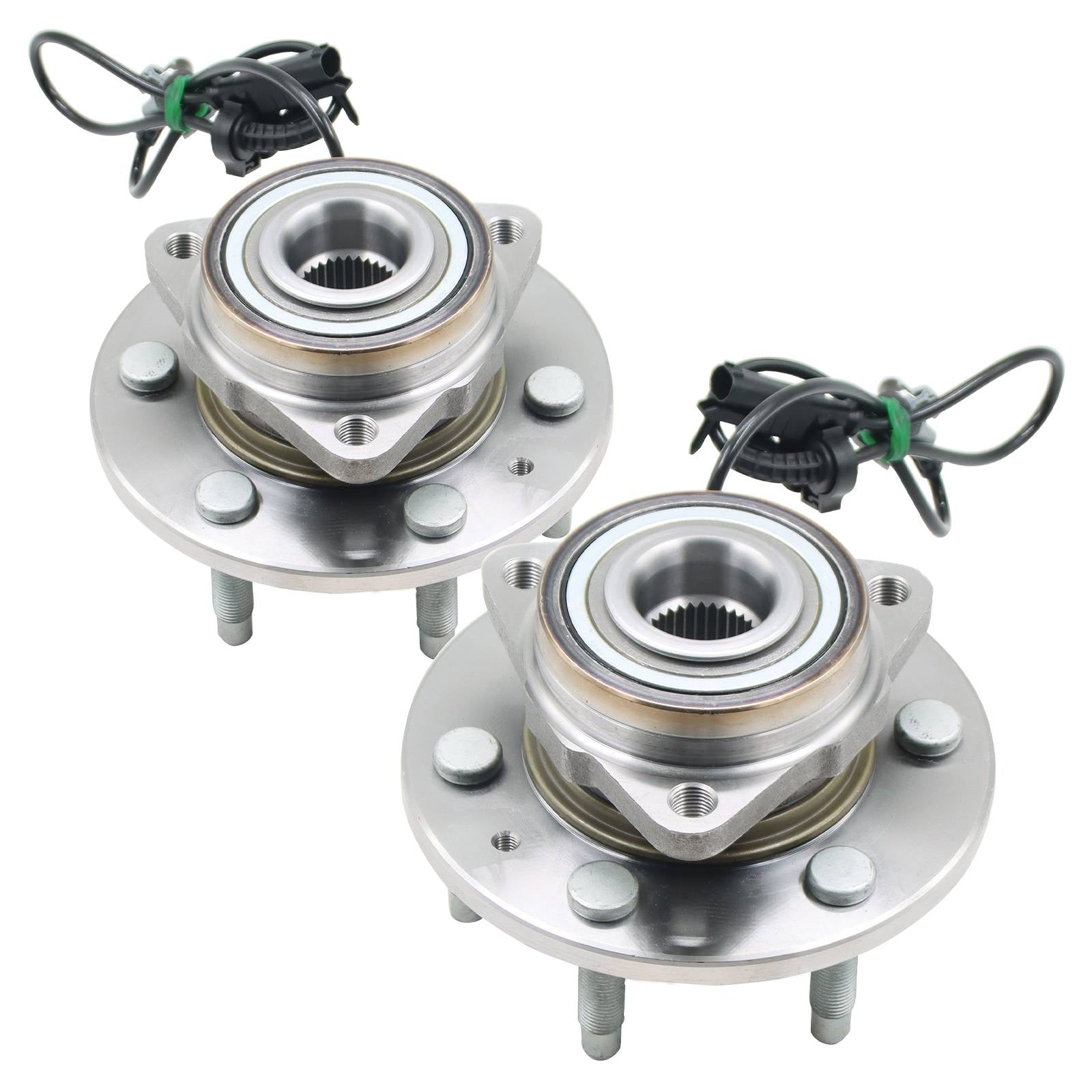 Front Wheel Hub Bearings Pair 2 for Chevy Silverado 1500 Tahoe GMC Sierra 1500