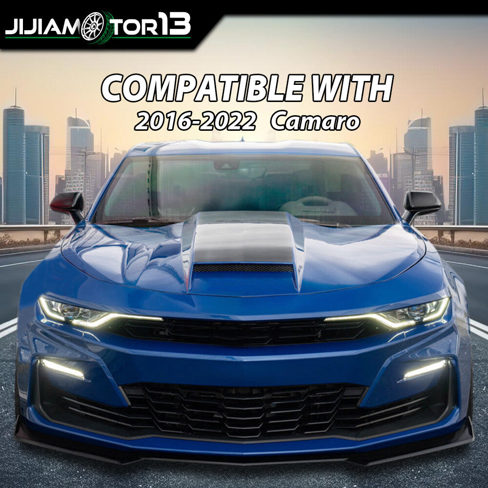 Fit for Chevy 16-22 Camaro 1LE Style Carbon Fiber Front Bumper Lip Splitter ABS